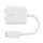 Przejściówka Belkin Adapter 2/USB-C do audio i ładowania PD 60W, biały